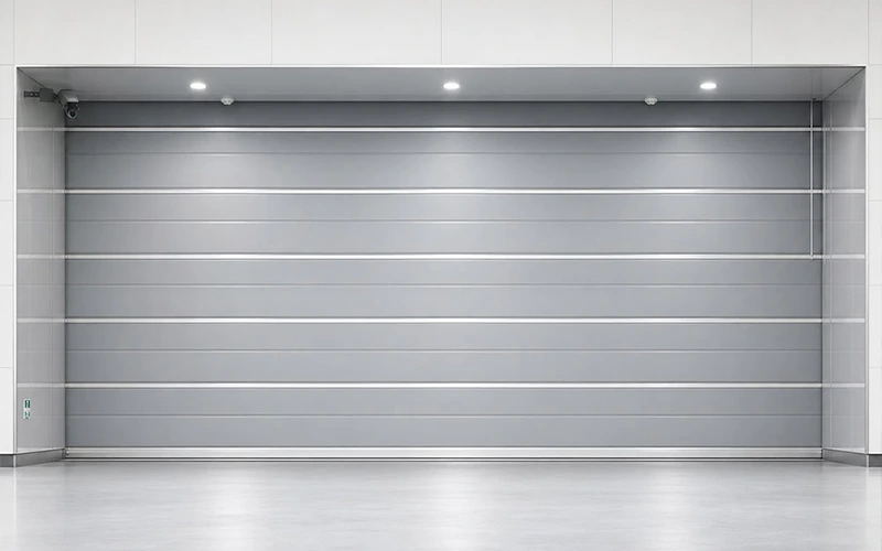 A Double-Track Dual-Curtain Inorganic Fabric Fire Shutter mainly consists of: