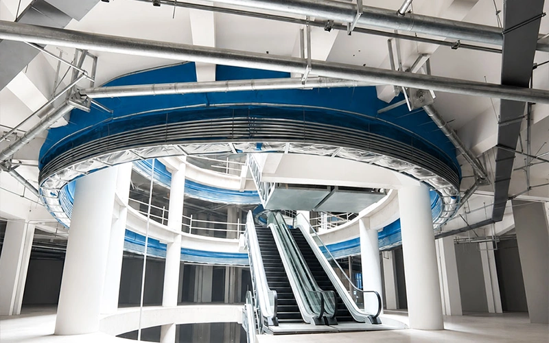 A Double-Track Dual-Curtain Inorganic Fabric Folding Fire Shutter mainly consists of